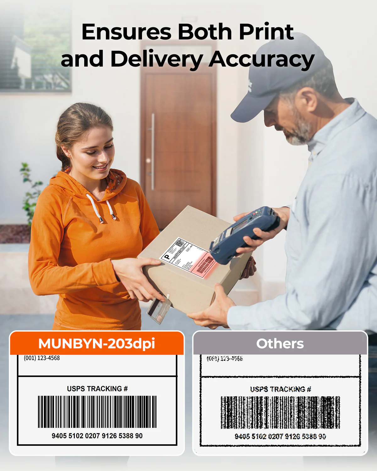 MUNBYN RealWriter 130B Bluetooth Printer & Rectangle Pink Labels Beauty Packaging Basic Kit - Image 12