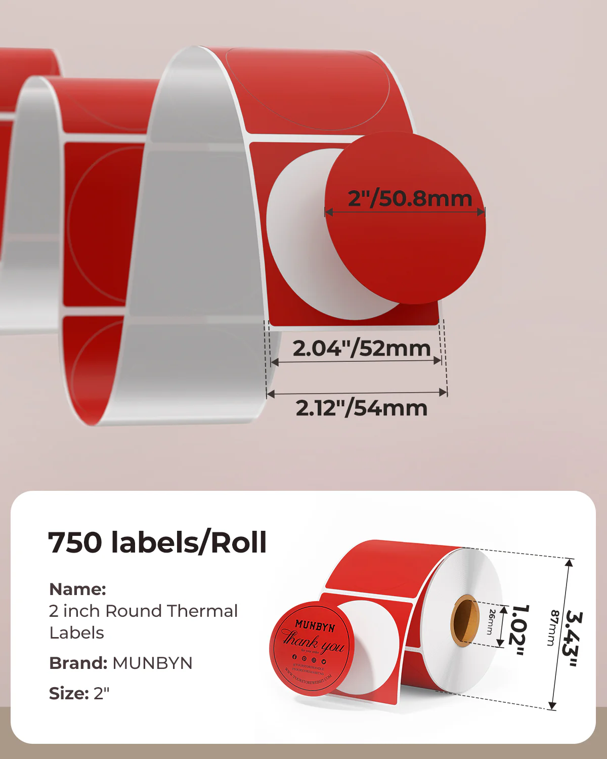 MUNBYN Bakery Branding Label Kit for Custom Packaging - Image 8