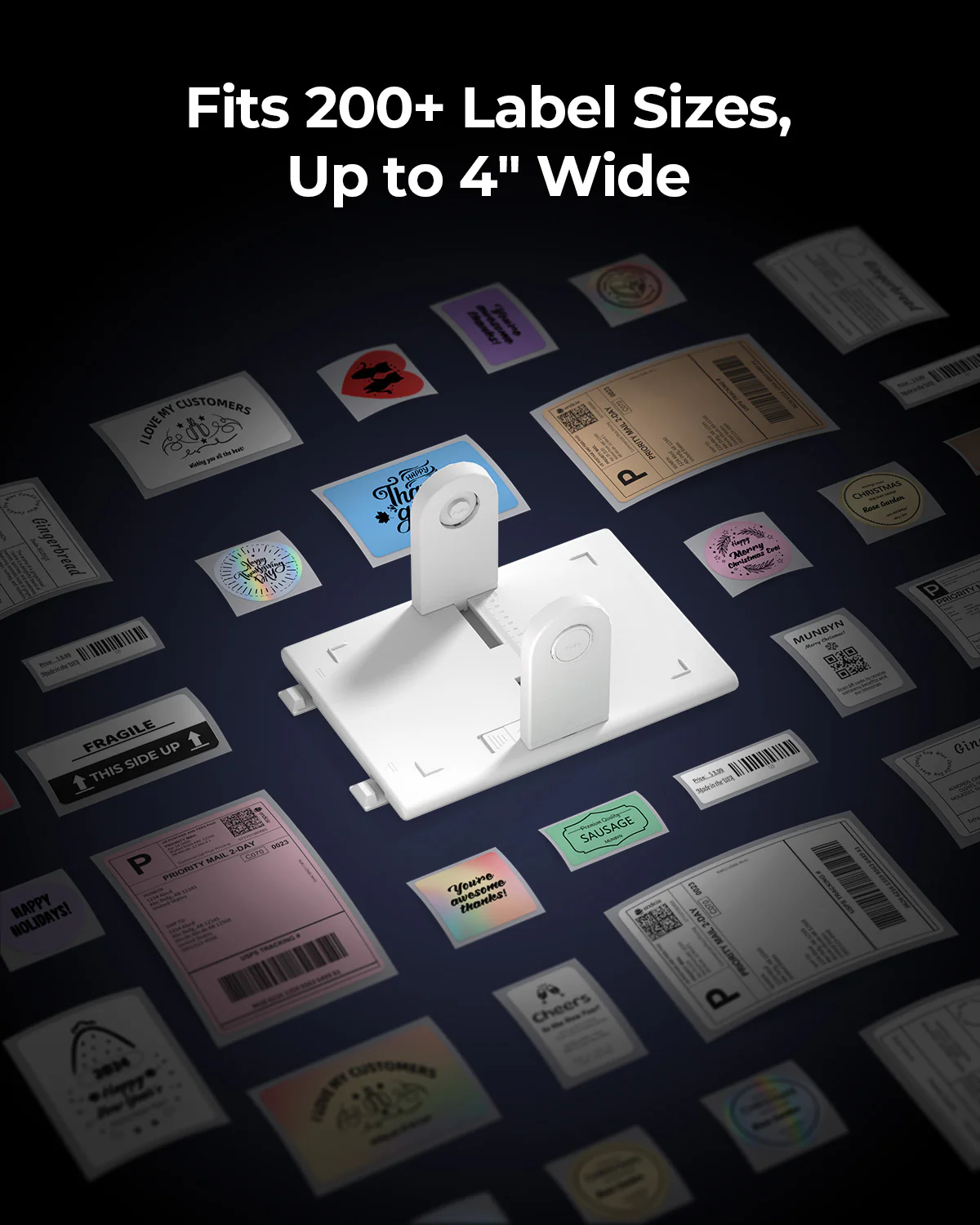 MUNBYN RealWriter 405B Bluetooth Printer & Circle Labels Candle Product Pro Kit - Image 8