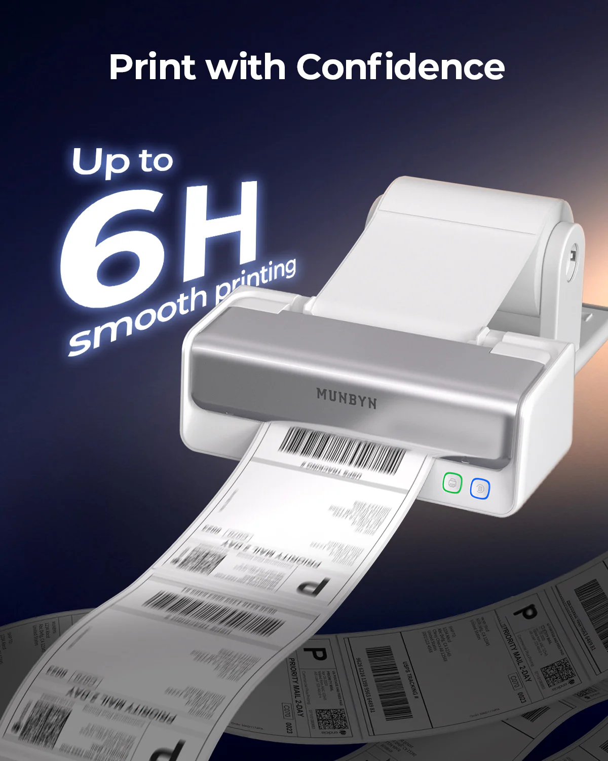 MUNBYN RealWriter 405B Bluetooth Printer & Circle Labels Candle Product Pro Kit - Image 11