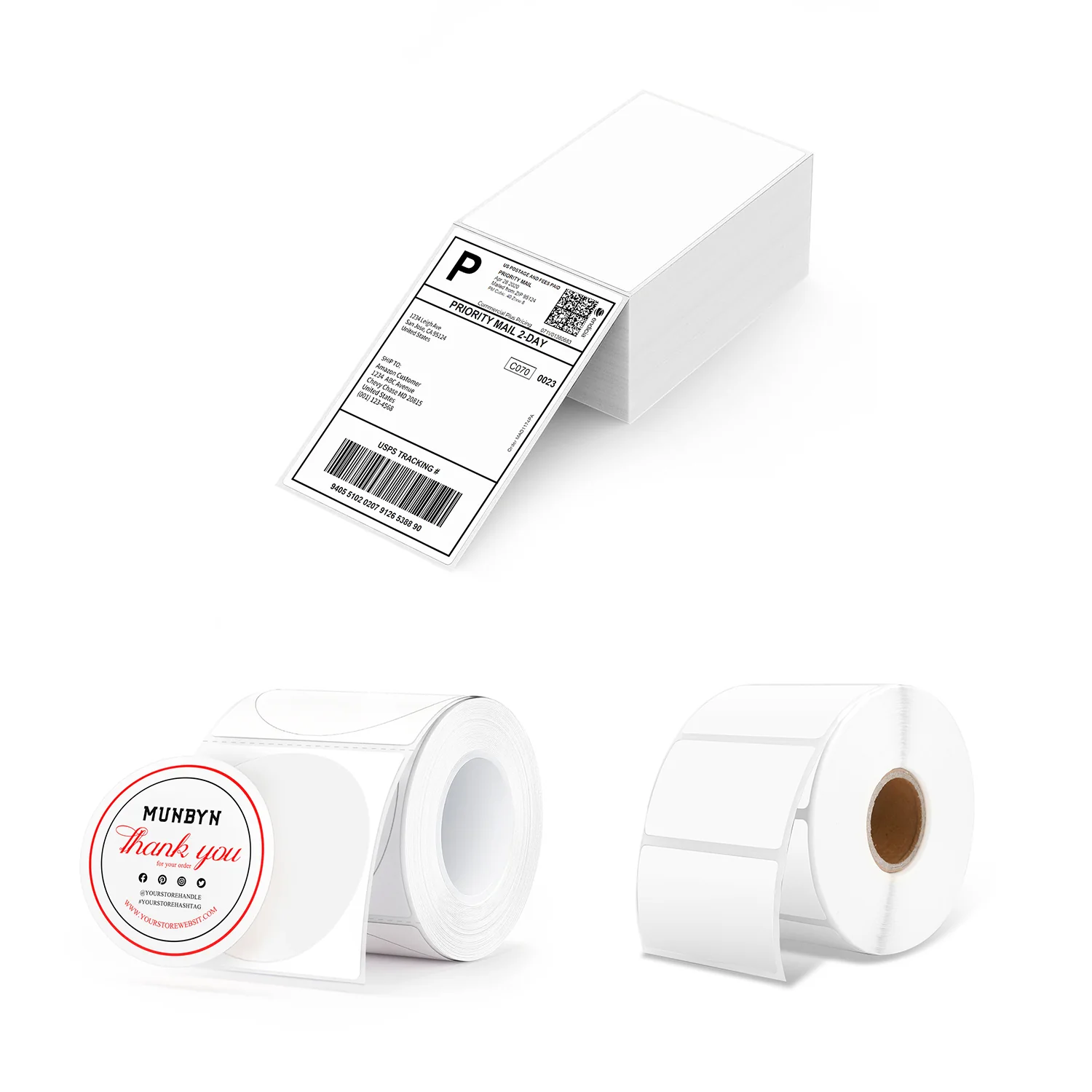 MUNBYN Candle Product Label Kit for Custom Packaging