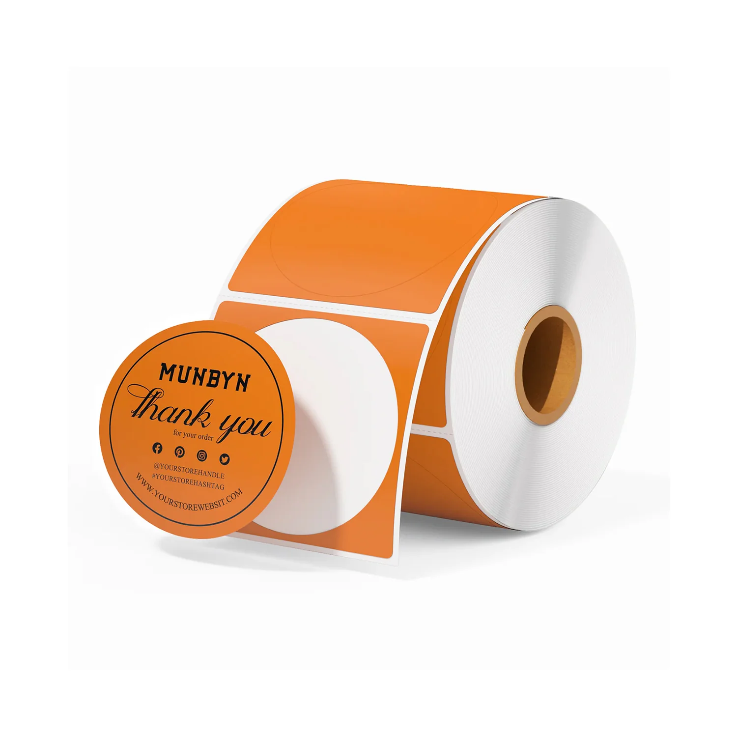 MUNBYN 2" Circle Direct Thermal Labels for Product, Logo and Multi-Purpose Stickers - Image 6