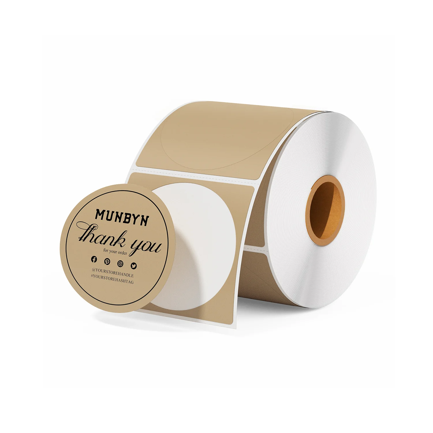 MUNBYN 2" Circle Direct Thermal Labels for Product, Logo and Multi-Purpose Stickers - Image 7
