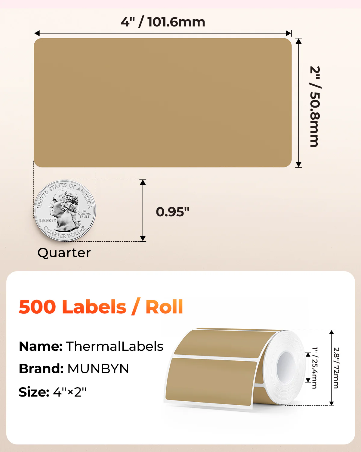 MUNBYN RealWriter 403B Bluetooth Printer & 4x2 Labels Handmade Product Starter Kit - Image 10