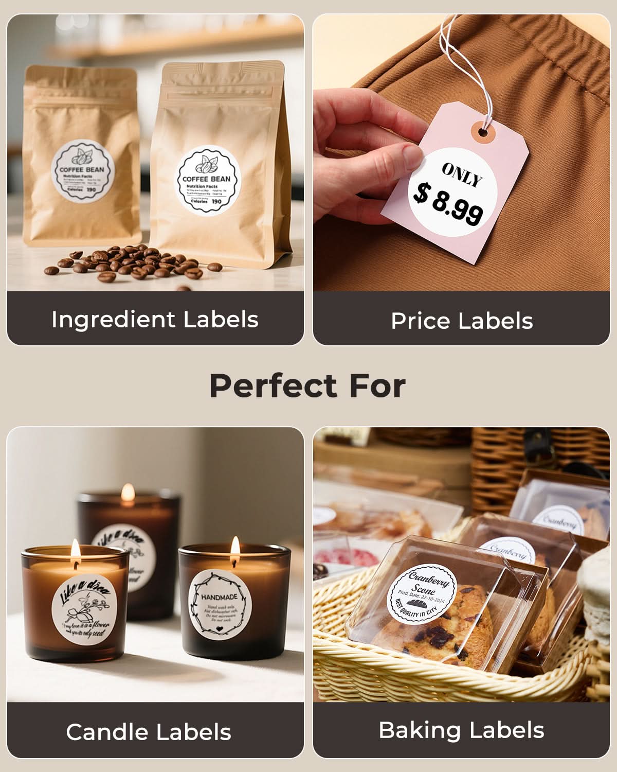 MUNBYN 2" Circle Direct Thermal Labels for Product, Logo and Multi-Purpose Stickers - Image 7
