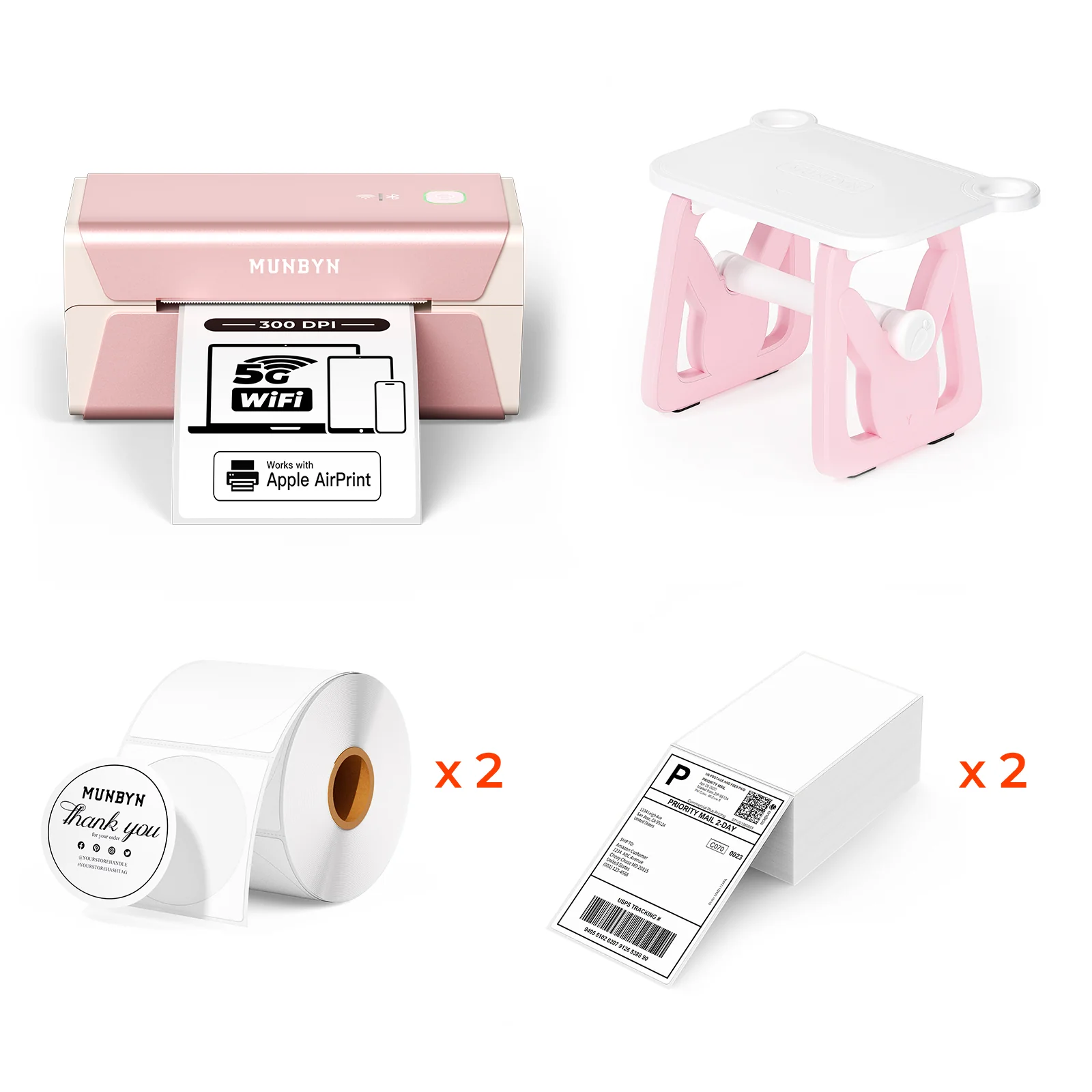 MUNBYN RW401AP AirPrint Thermal Label Printer Kit for Premium Product Labels - Image 15