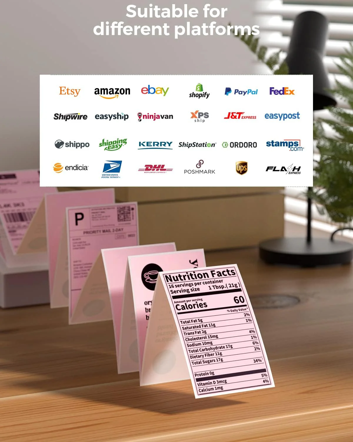 MUNBYN 4x6 Fan-Fold Direct Thermal Shipping Labels for Ecommerce Orders - Image 21
