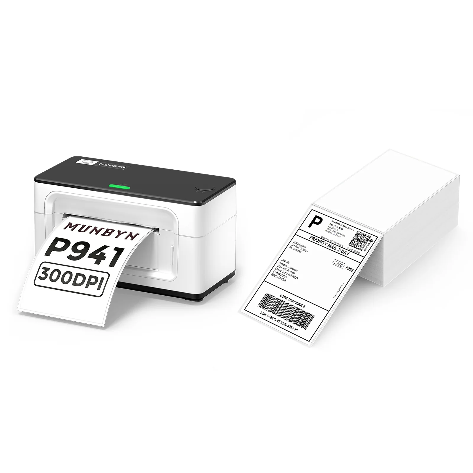 MUNBYN RW941BP 300DPI Bluetooth Thermal Label Printer Kit for Premium Small Business Labelling - Image 4