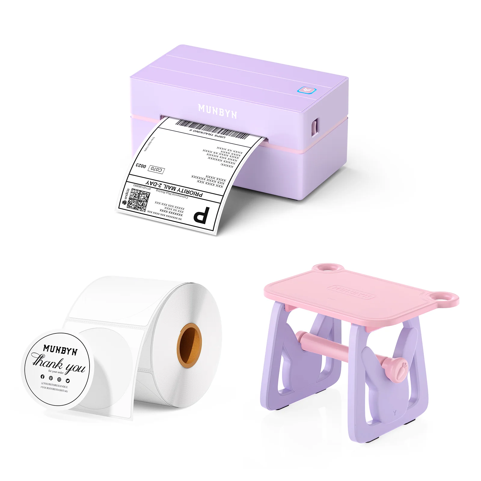 MUNBYN RW130B Bluetooth Thermal Label Printer Kit for Starter Small Business Labelling - Image 16