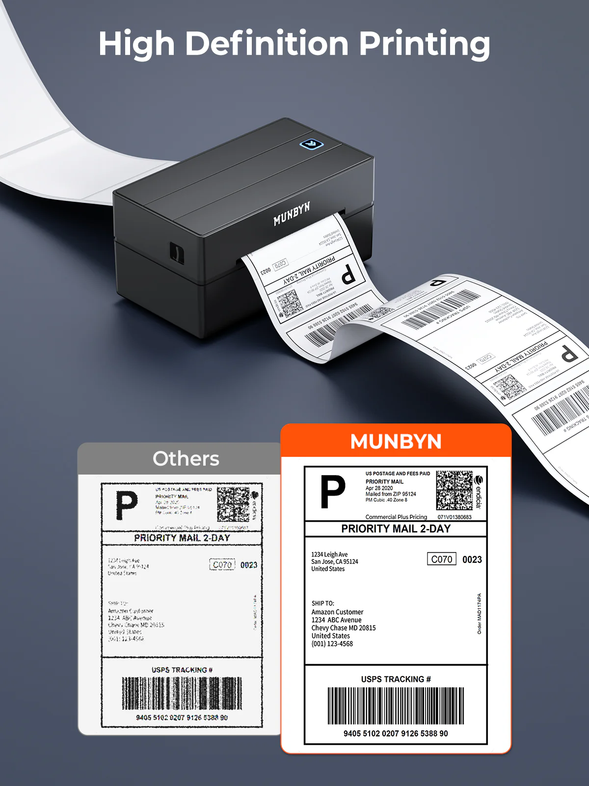 MUNBYN RW130B Bluetooth Thermal Label Printer Kit for Starter Small Business Labelling - Image 30