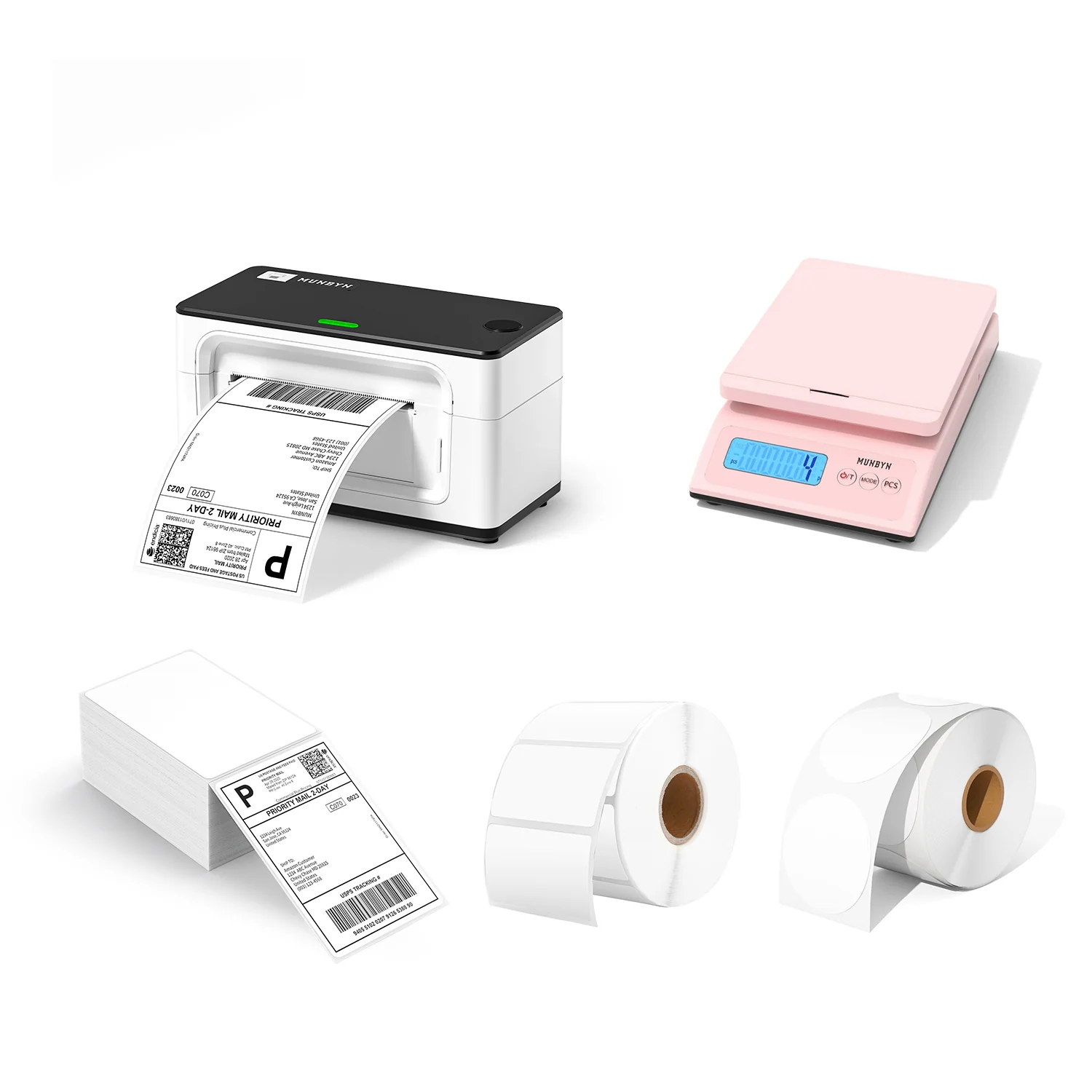 MUNBYN RW941AP AirPrint Thermal Label Printer Kit for All-in-One Labelling - Image 8
