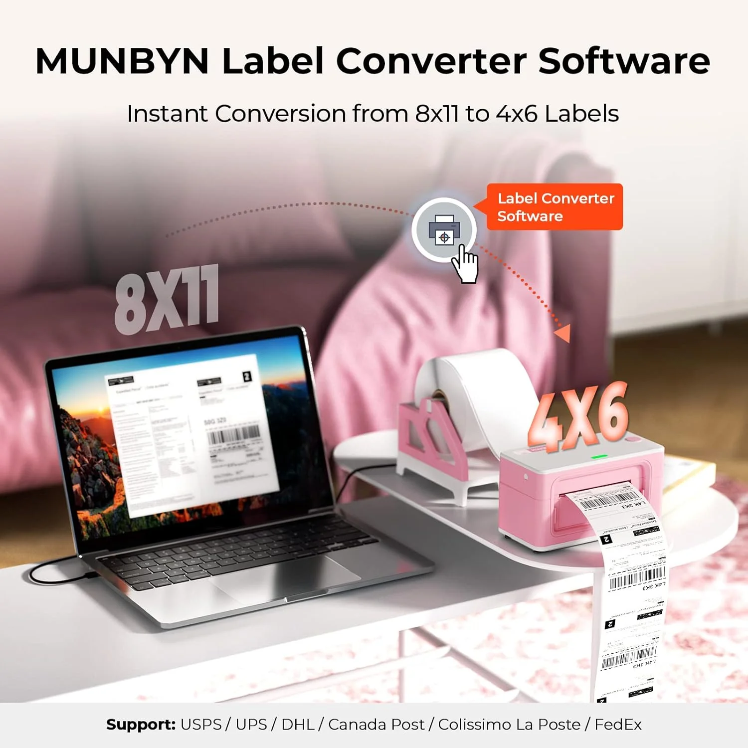 MUNBYN RW941B Bluetooth Thermal Label Printer Kit for Small Business Labelling - Image 14