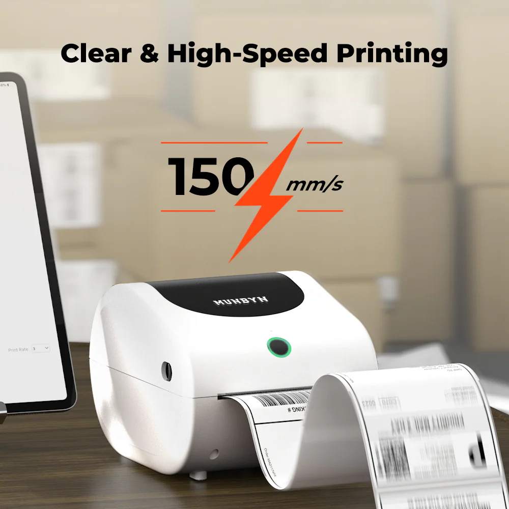 MUNBYN RW411B Bluetooth 4x6 Thermal Label Printer Kit for Shipping - Image 10