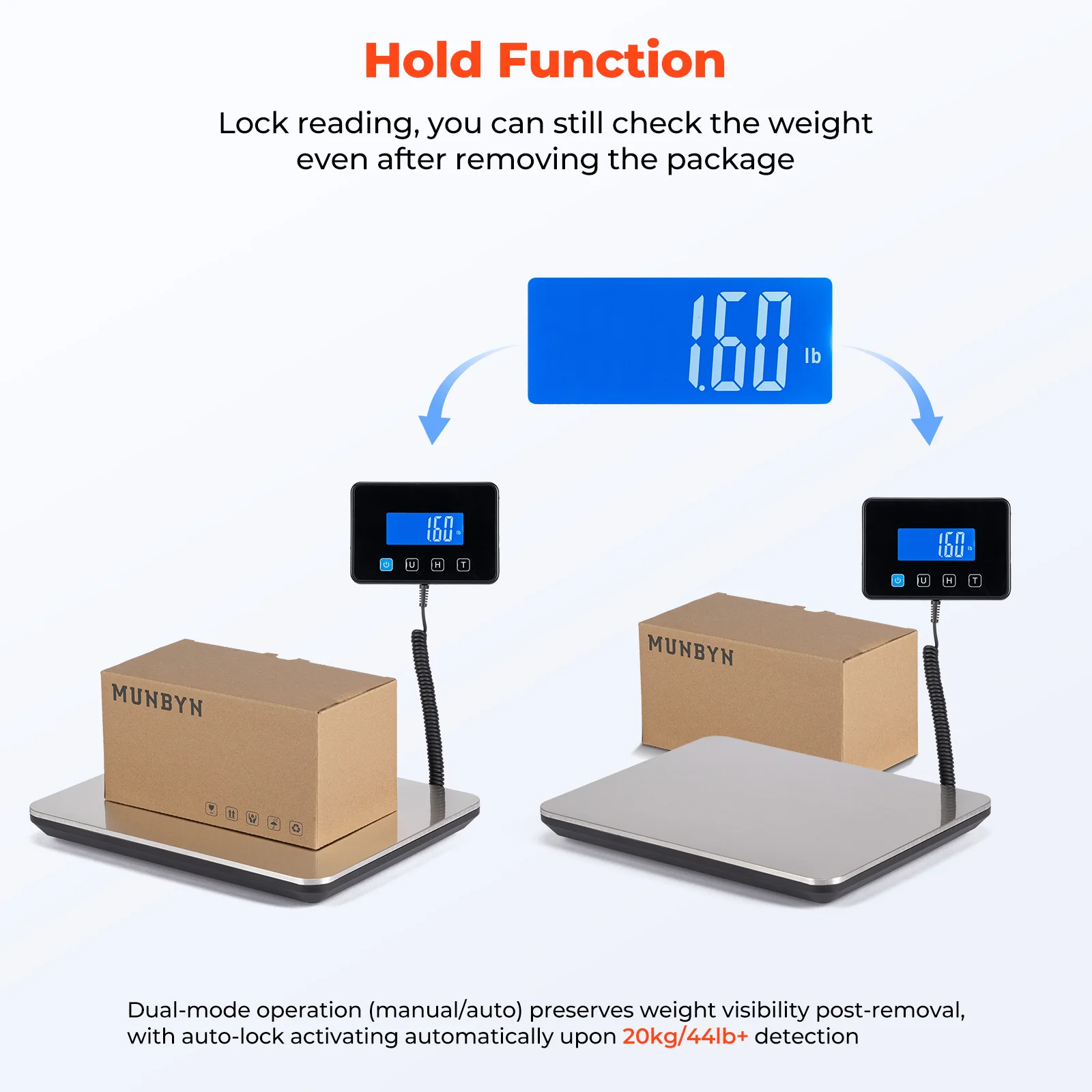 MUNBYN IPS03 200kg Digital Shipping Scale for Heavy Parcels - Image 4