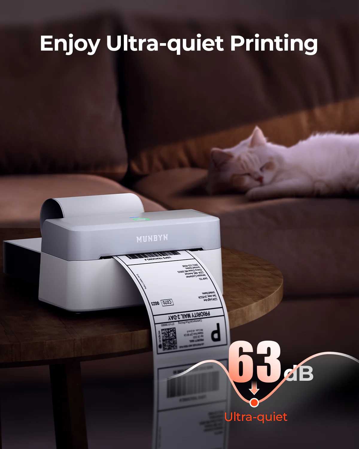 MUNBYN RealWriter 403B Bluetooth Printer & 4x6 Labels Shopify Shipping Modern Kit - Image 4