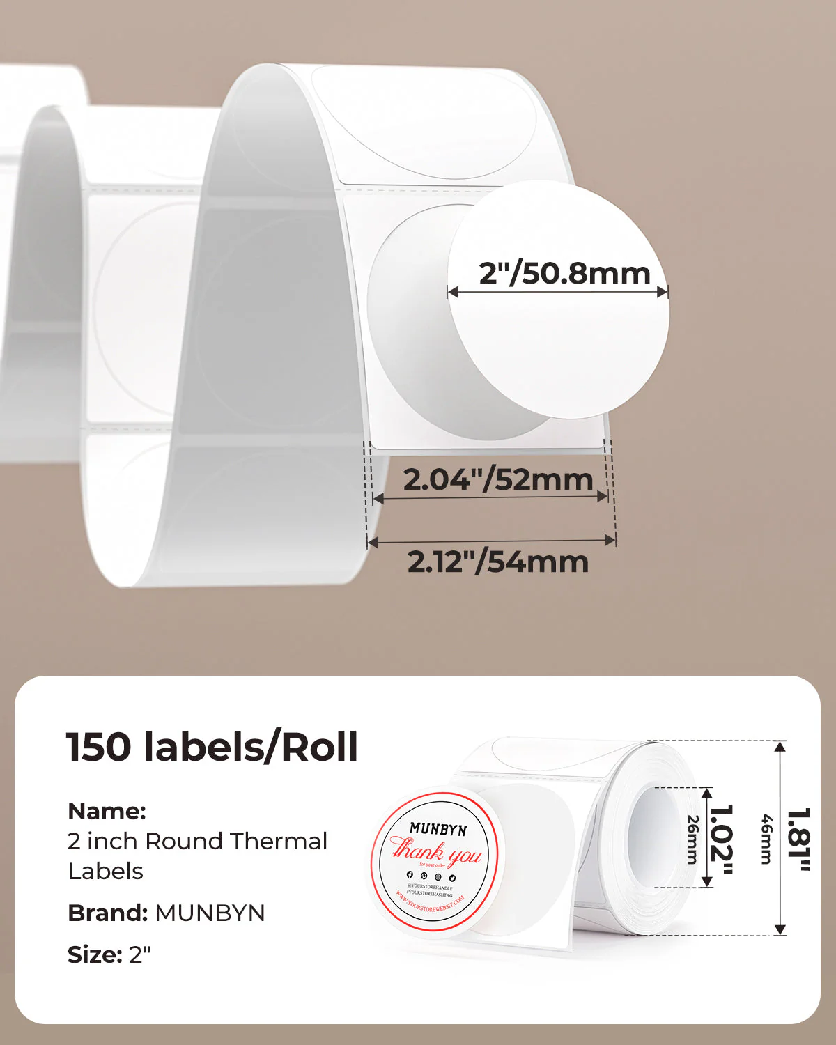 MUNBYN Candle Product Label Kit for Custom Packaging - Image 8
