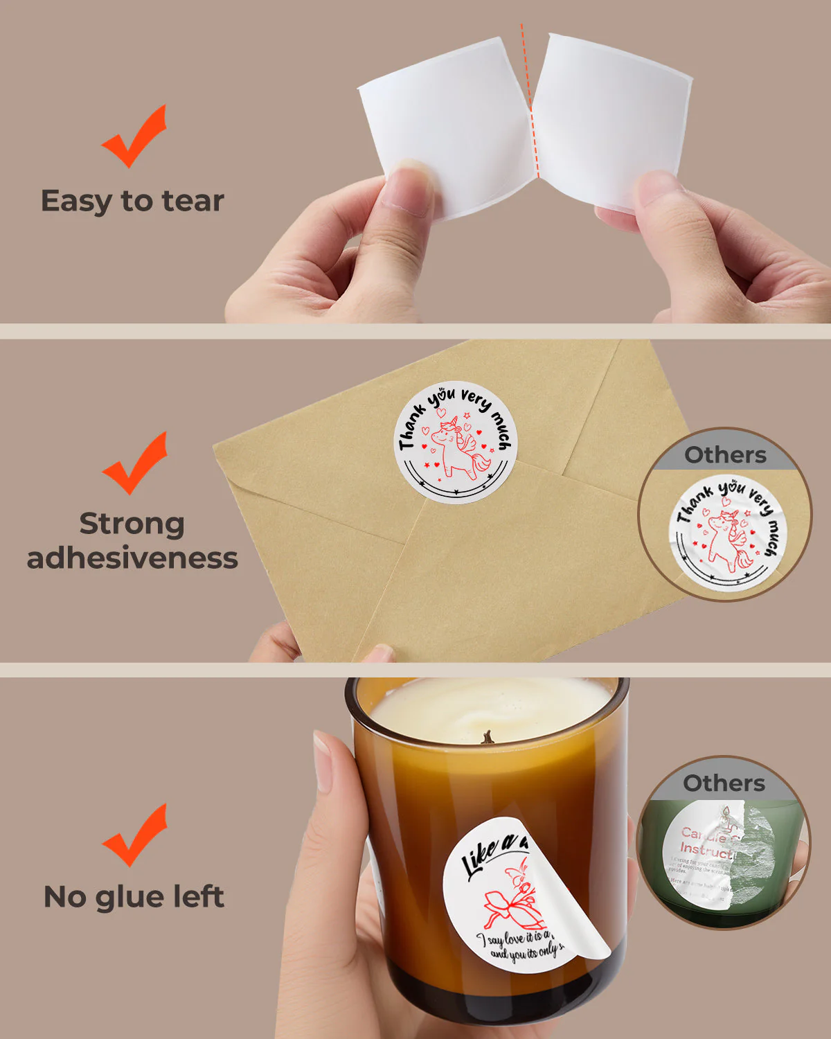 MUNBYN Candle Product Label Kit for Custom Packaging - Image 10