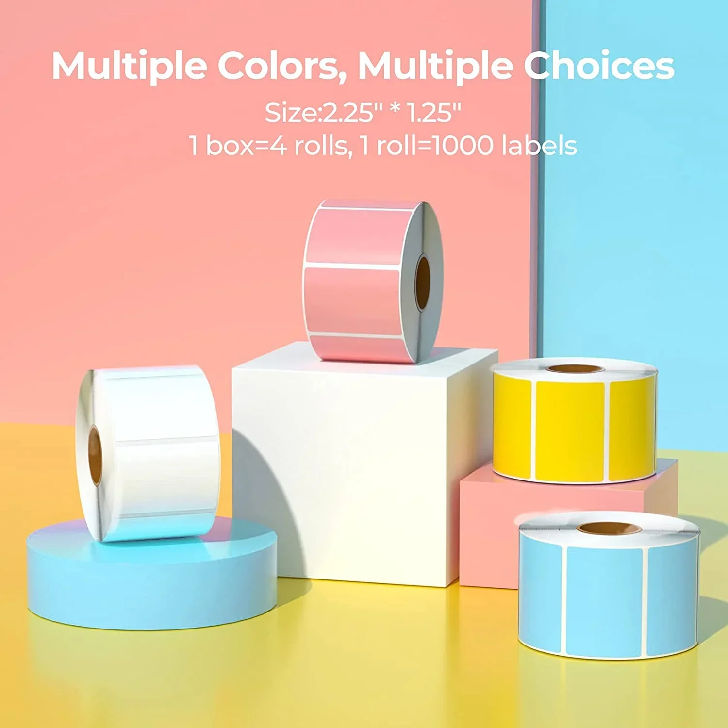MUNBYN  2.25x1.25" Rectangle Thermal Labels for Barcode, Address and Multi-Purpose Use - Image 12