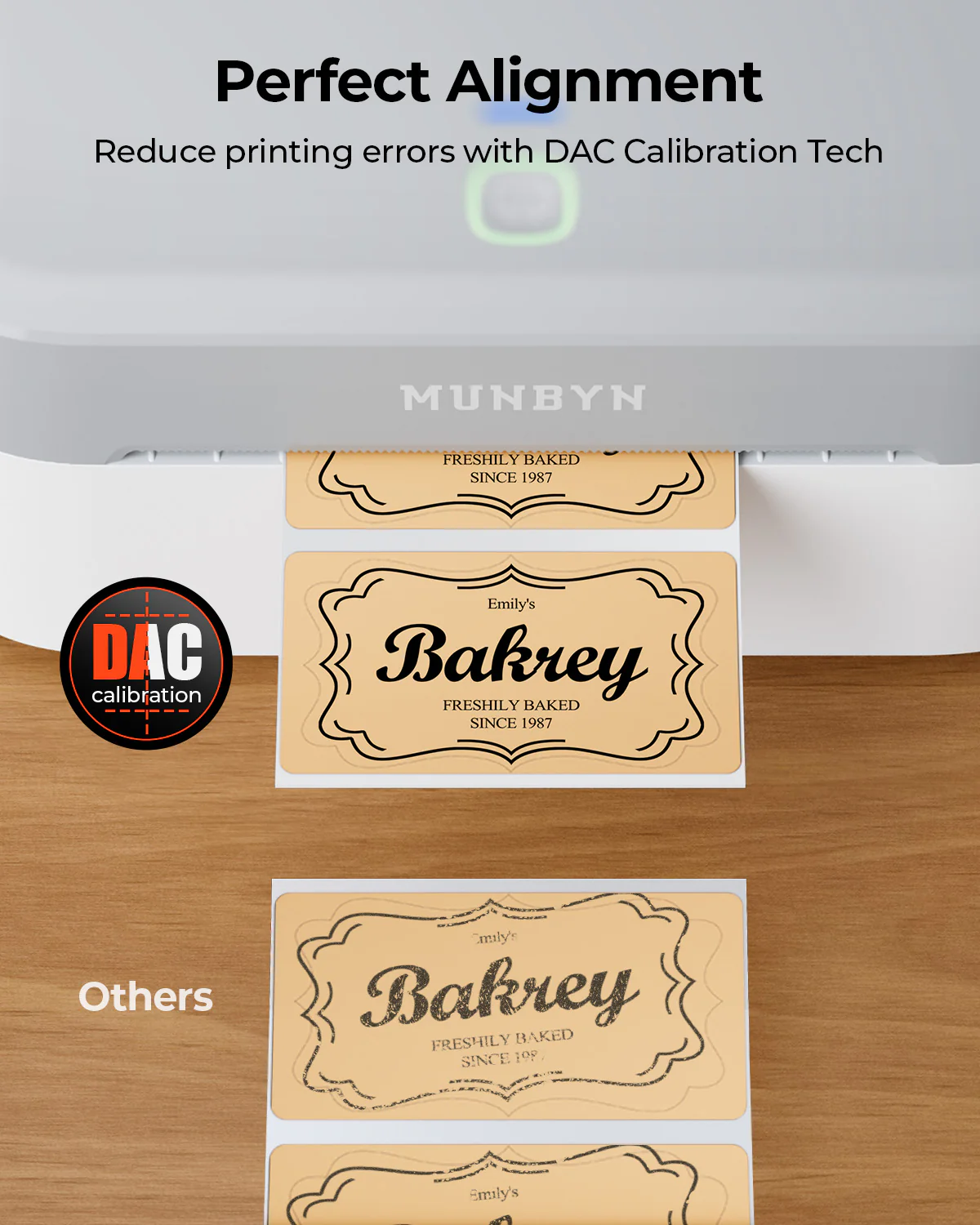 MUNBYN RealWriter 403B Bluetooth Printer & Circle Labels Shopify Packaging & Branding Modern Kit - Image 10
