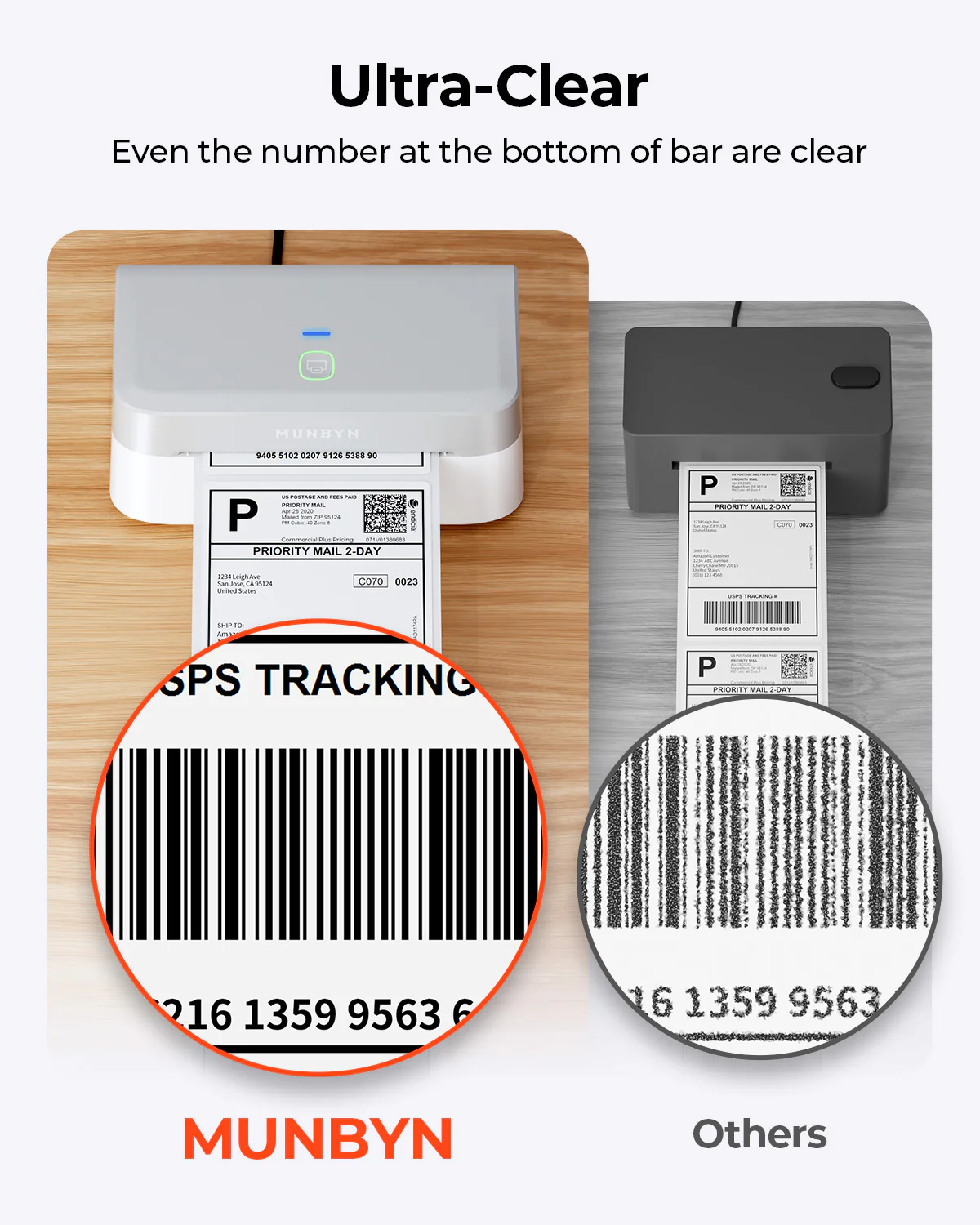 MUNBYN RealWriter 403B Wireless Printer & 4x6 Labels TikTok Shipping Modern Kit - Image 8